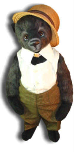 Mohair Teddy Bear Handmade by Artist Denise Purrington - Alfie