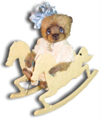 Mohair Teddy Bear Handmade by Artist Denise Purrington -Babbs