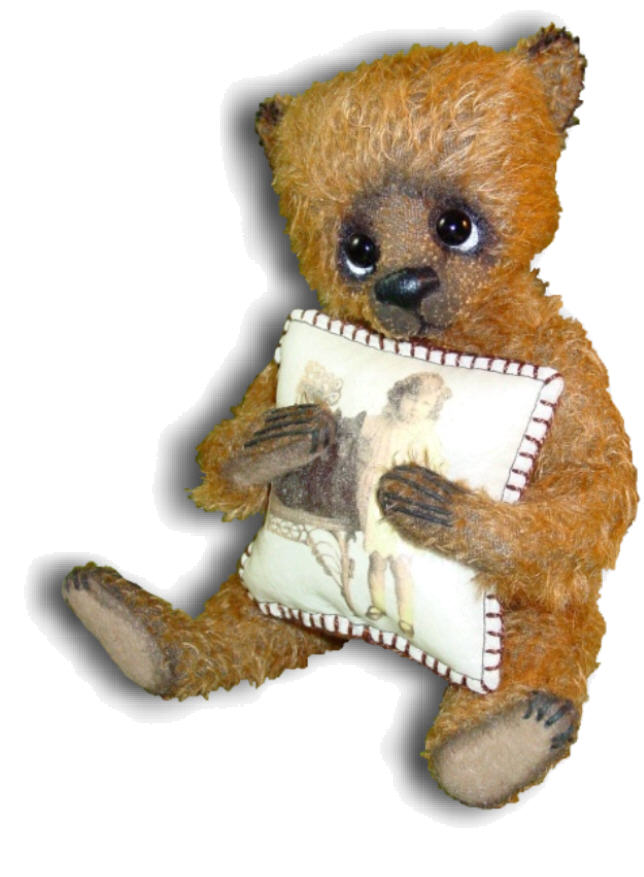 Mohair Teddy Bear Handmade by Artist Denise Purrington - Duncan
