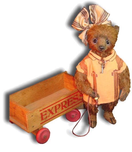 Elsie - Handmade Teddy Bears, Mohair Teddy Bears, Artist Teddy Bears by Award Winning Artist Denise Purrington