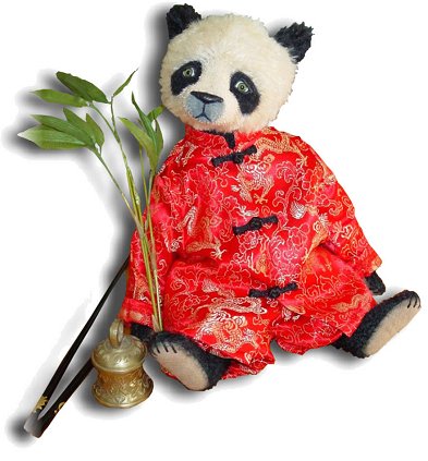 Mohair Teddy Bear Handmade by Artist Denise Purrington - Jie
