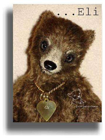 Eli by Award Winning One Of A Kind Handmade Mohair Teddy Bear Artist Denise Purrington of Out of The Forest Bears