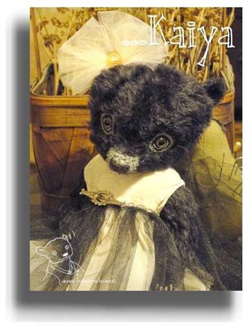 Kaiya by Award Winning One Of A Kind Handmade Mohair Teddy Bear Artist Denise Purrington of Out of The Forest Bears